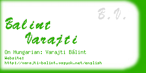 balint varajti business card